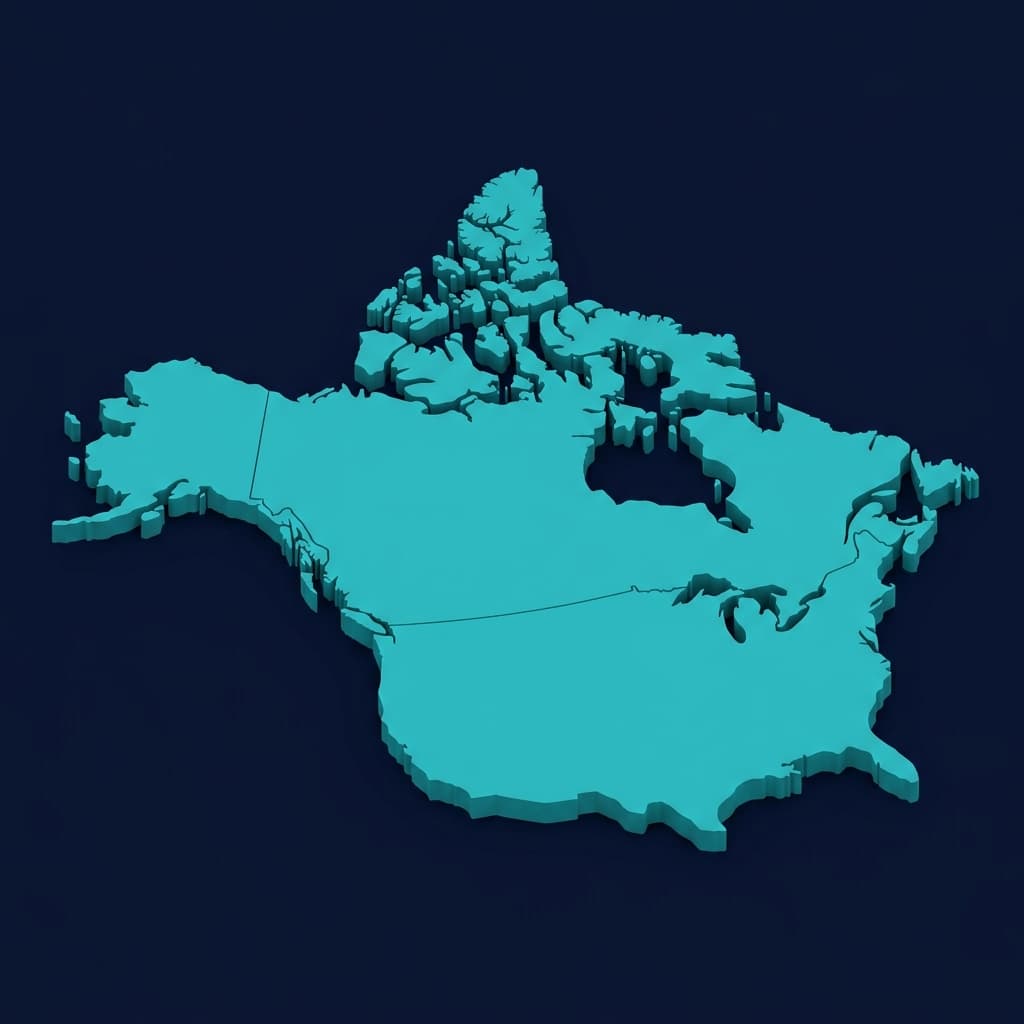 US and Canada Logistics Coverage Map