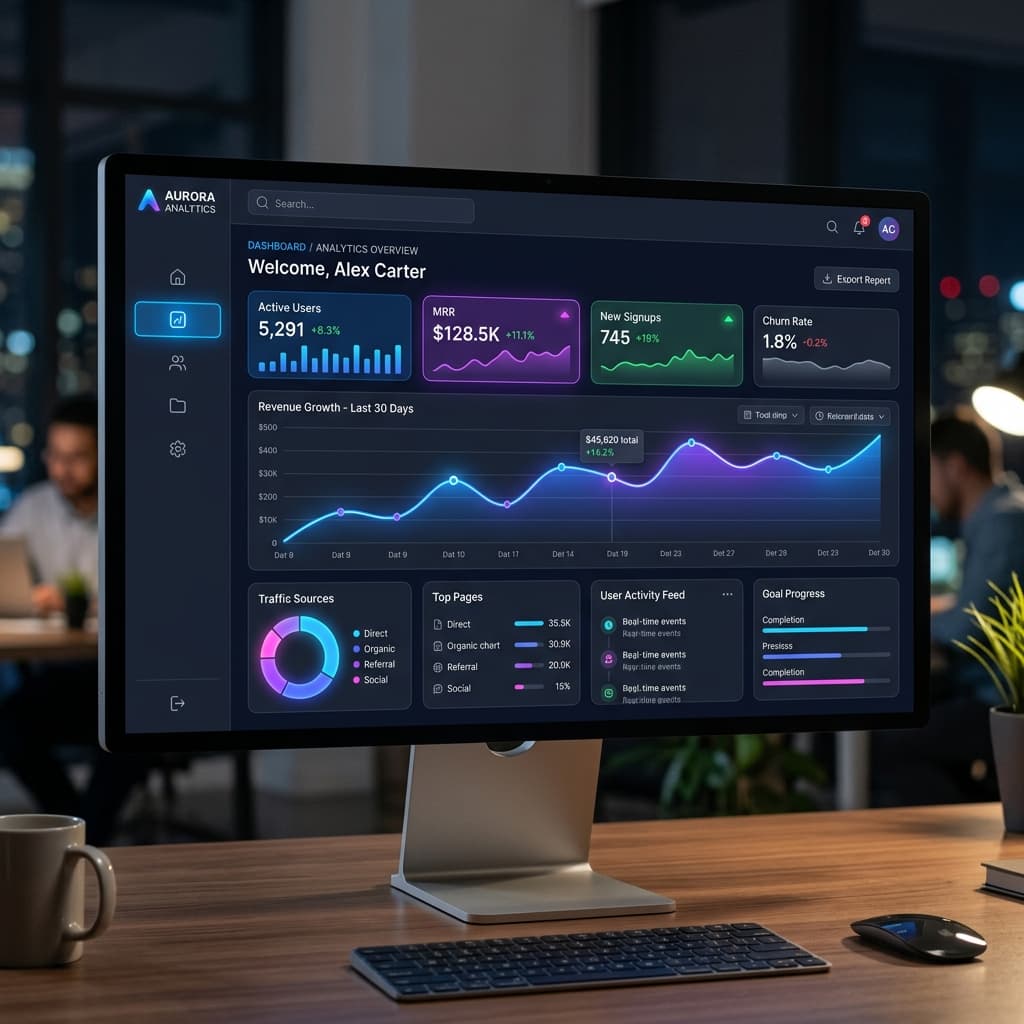 SaaS Dashboard Mockup